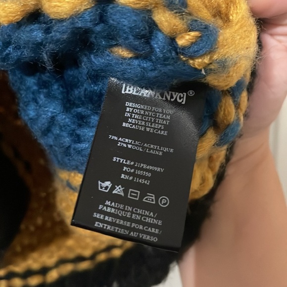 Blank NYC Mixed Signals Chunky Knit Striped Multicolored Sweater Size XS - Picture 6 of 6